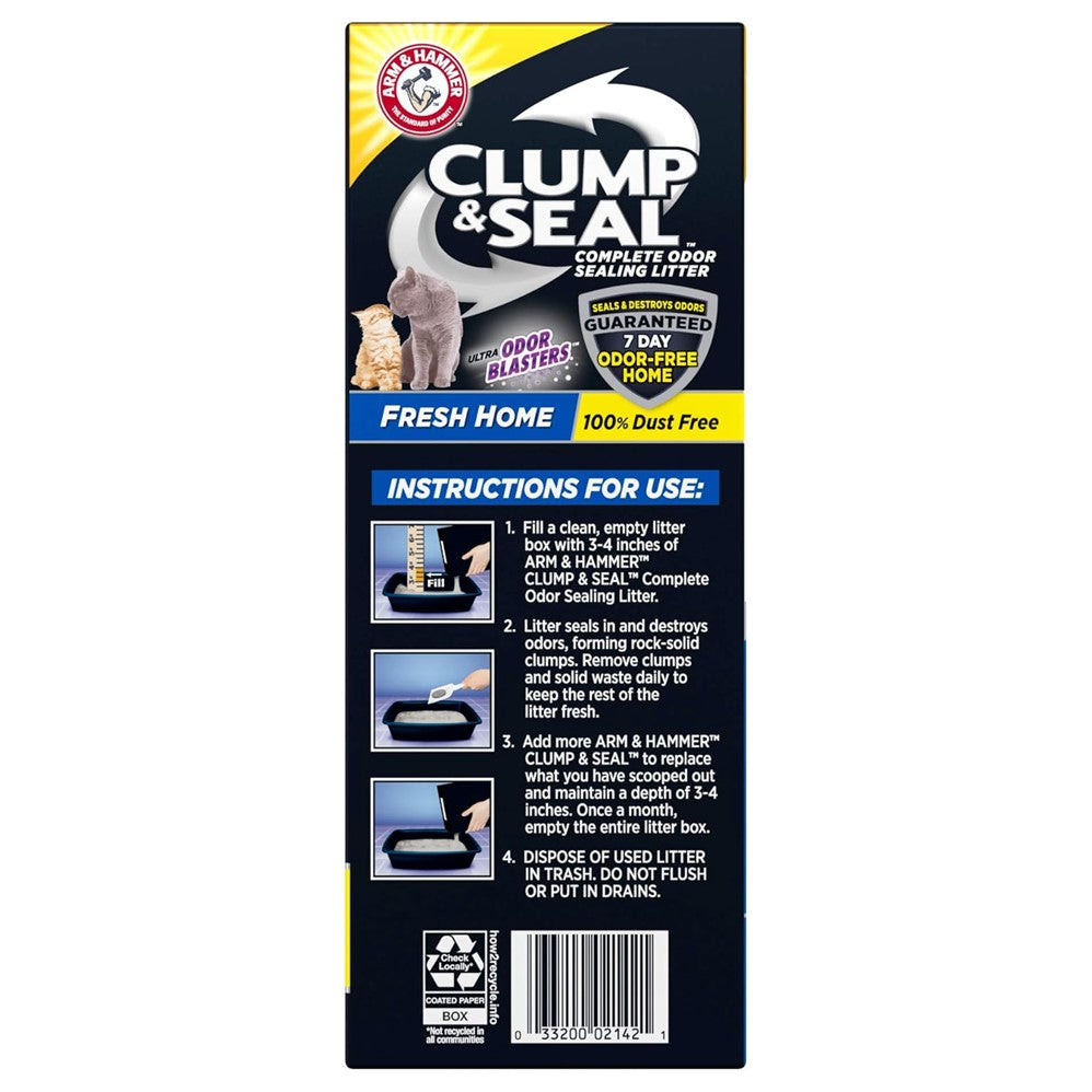 Arm & Hammer Clump & Seal Odor Blasters Fresh Home Cat Litter - 14lb/3pk
