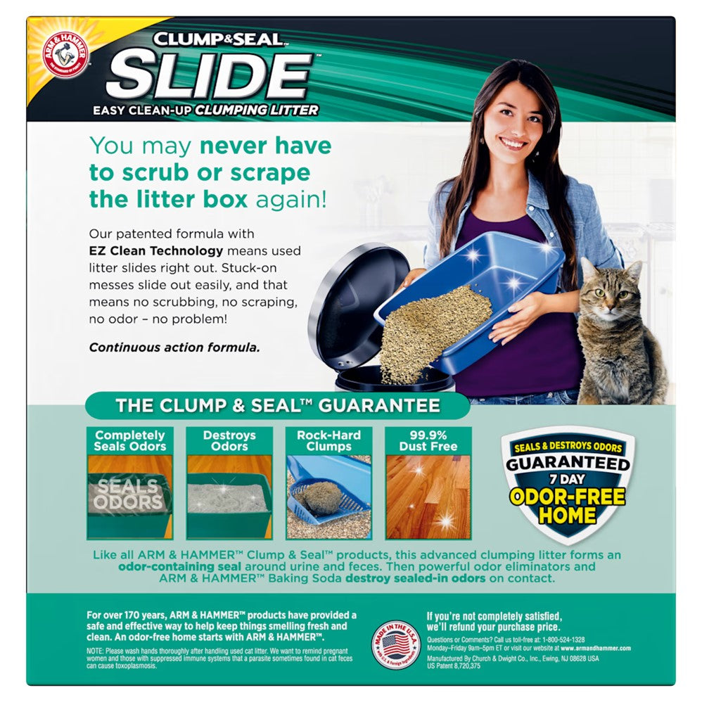 Arm & Hammer Clump & Seal Slide Non-Stop Odor Control Cat Litter - 14lb/3pk
