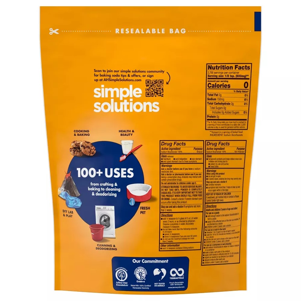 Arm & Hammer Baking Soda Bag - 5lb/4pk