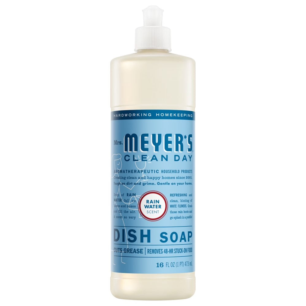 Mrs. Meyer's Dish Soap Rain Water - 16oz/6pk