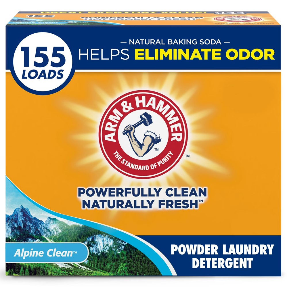 Arm & Hammer Powder Laundry Alpine Clean 155 Loads - 9.56lb/3pk