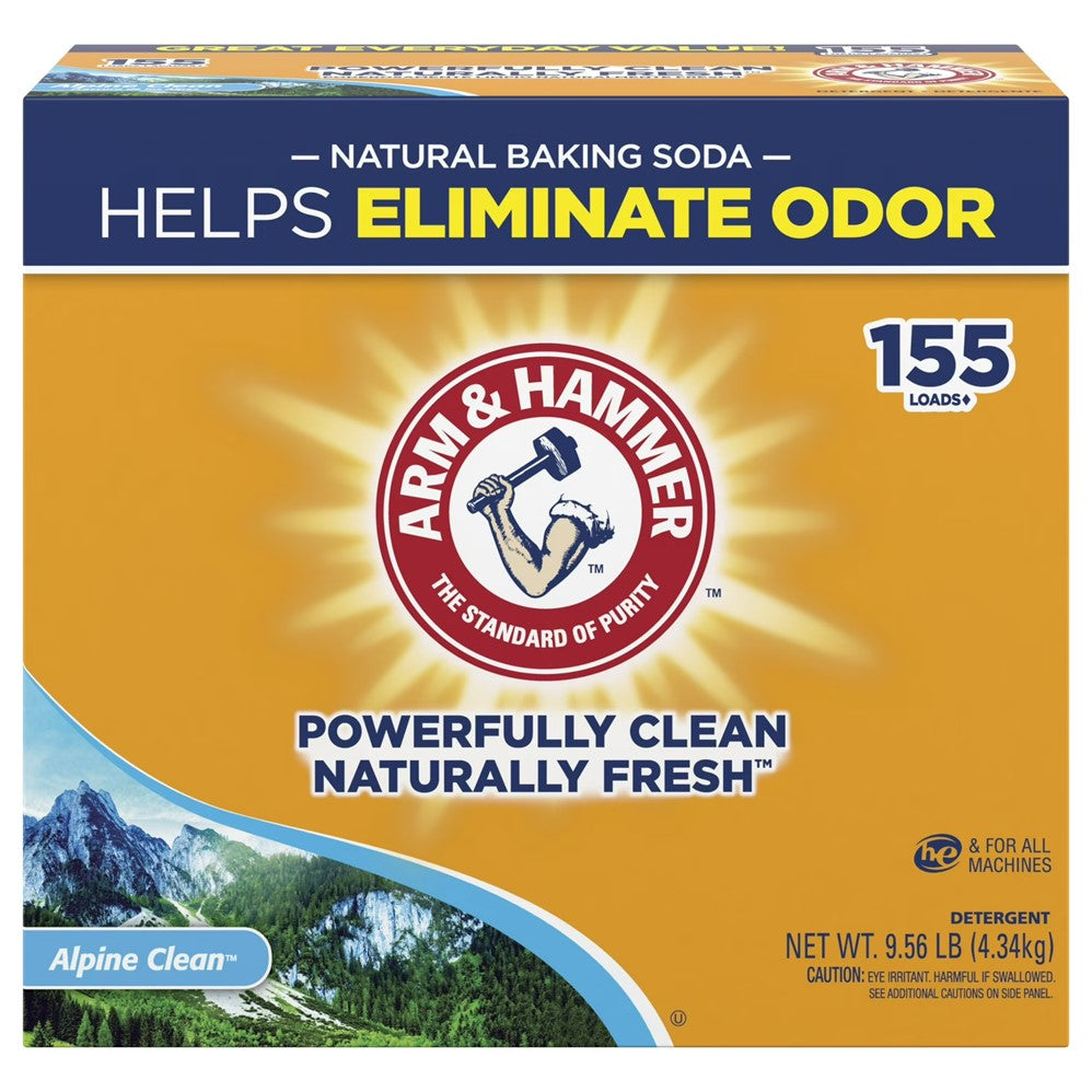 Arm & Hammer Powder Laundry Alpine Clean 155 Loads - 9.56lb/3pk
