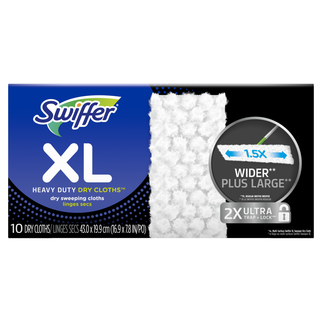 Swiffer Sweeper XL Heavy Duty Dry Floor Sweeping Cloths Multi-Surface Pads Broom Alternative - 10ct/2pk