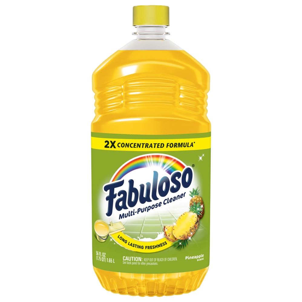 Fabuloso Multipurpose Cleaner Pineapple 2X Concentrated - 56oz/6pk