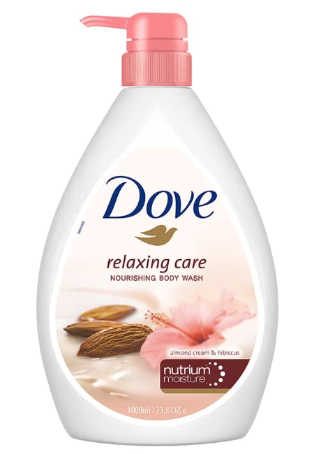 Dove Relaxing Care Nourishing Body Wash with Almond Cream & Hibiscus - 33.8oz/12pk