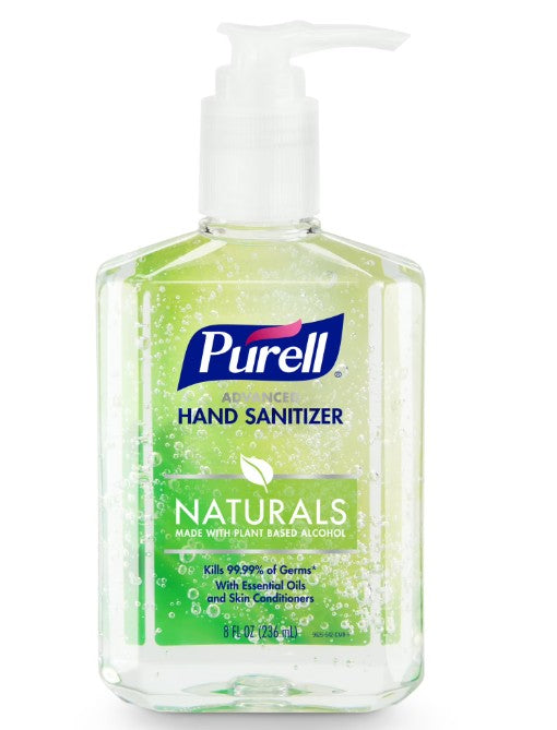 Purell Advanced Hand Sanitizer Advanced Natural - 8oz/12pk