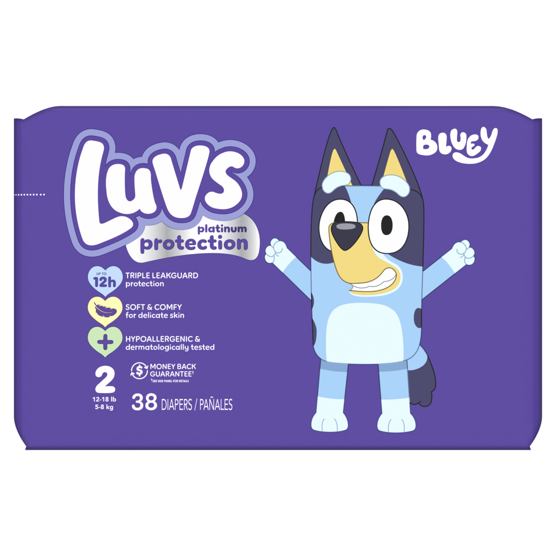 Luvs Platinum Protection Baby Diapers Size 2 - 38ct/2pk