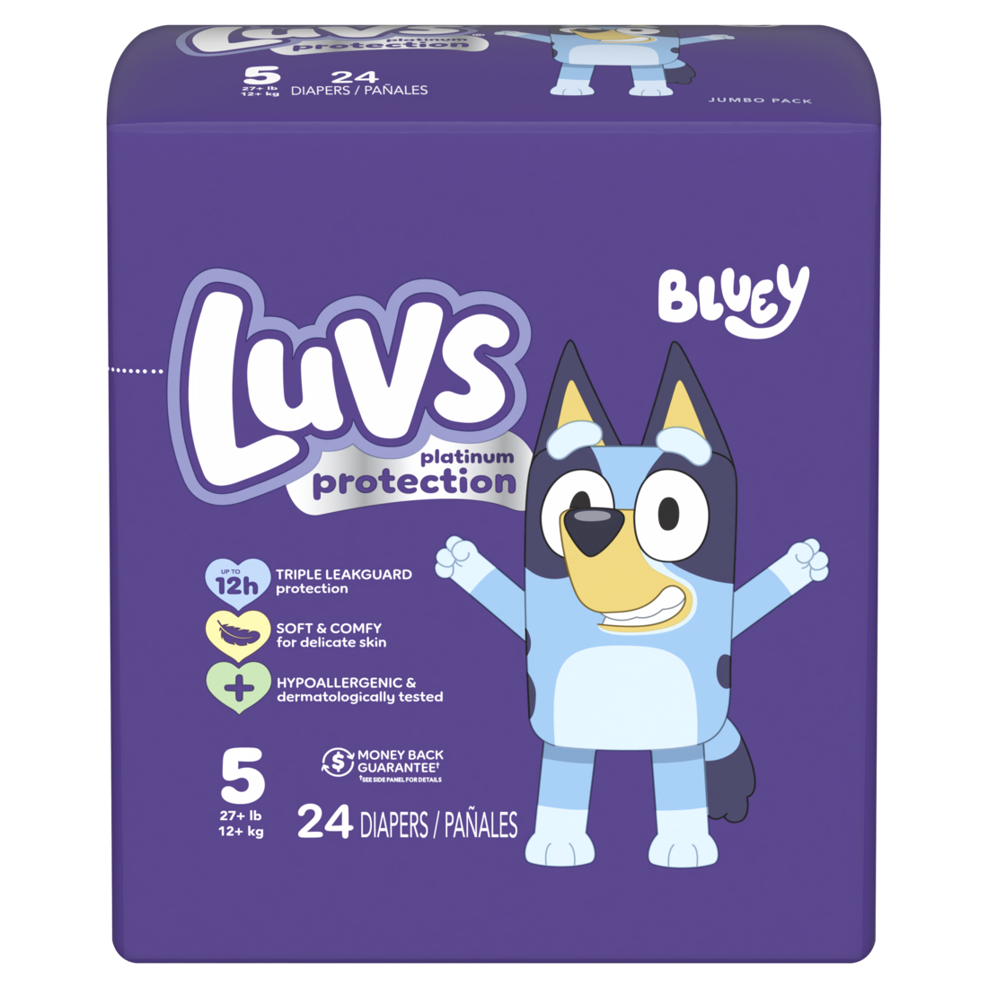 Luvs Platinum Protection Baby Diapers Size 5 - 24ct/4pk