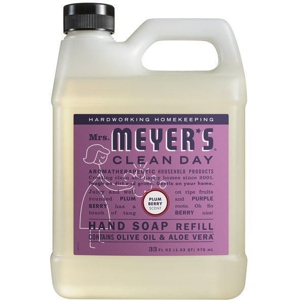 Mrs. Meyers Liquid Hand Soap Refill Plumberry - 33oz/6pk