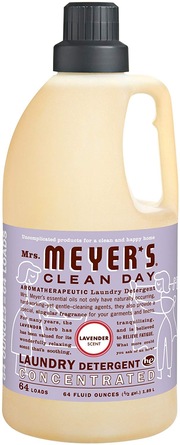 Mrs. Meyer`s Liquid Laundry Detergent 2x Concentrate Peony - 64oz/6pk