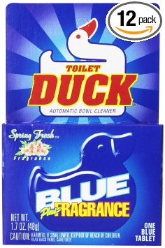 Toilet Duck@Automatic Blue Single - 1.7oz/12pk