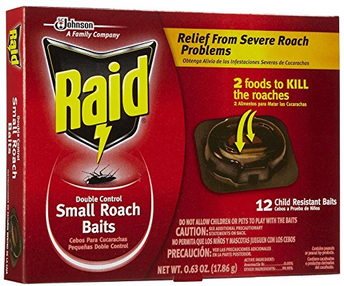 RAID@Double Control Small Roach Baits-12ct/6pk
