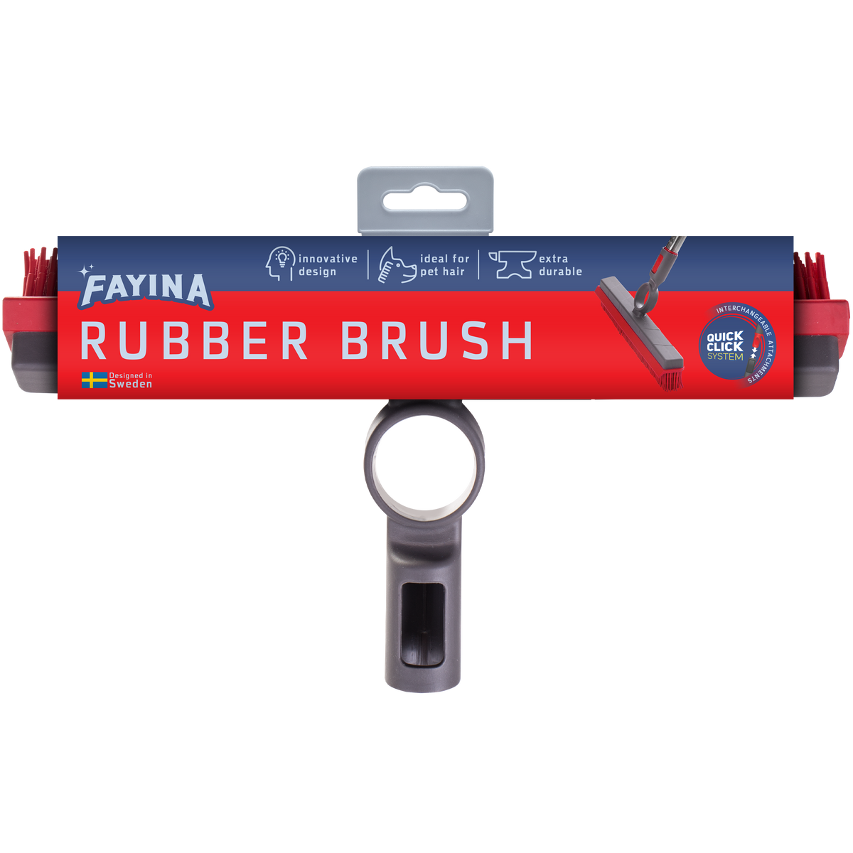 Fayina Floor Rubber Brush - 1ct/6pk