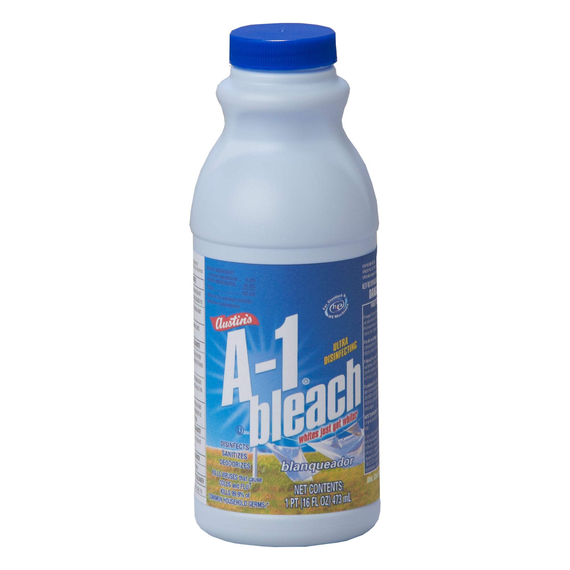 A-1 Regular Bleach Concentrated Fabric Protect 7.5% - 16oz/12pk