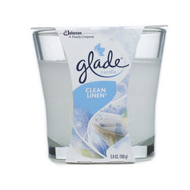 Glade@ Candle Clean Linen - 3.4oz/6pk