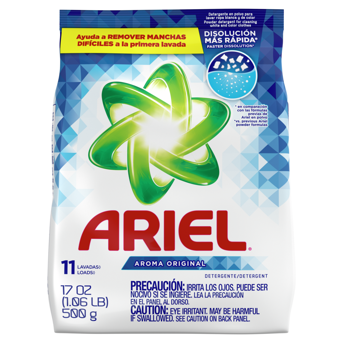 Ariel Powder Laundry Detergent Original Scent 0.5kg 11 Loads - 17oz/24pk