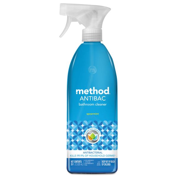 Method Anti Bacterial Bathroom Cleaner Spearmint - 28oz/8pk