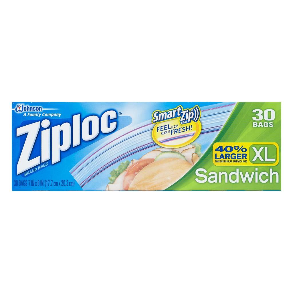 ZIPLOC Sandwich XL Bags - 30ct/12pk