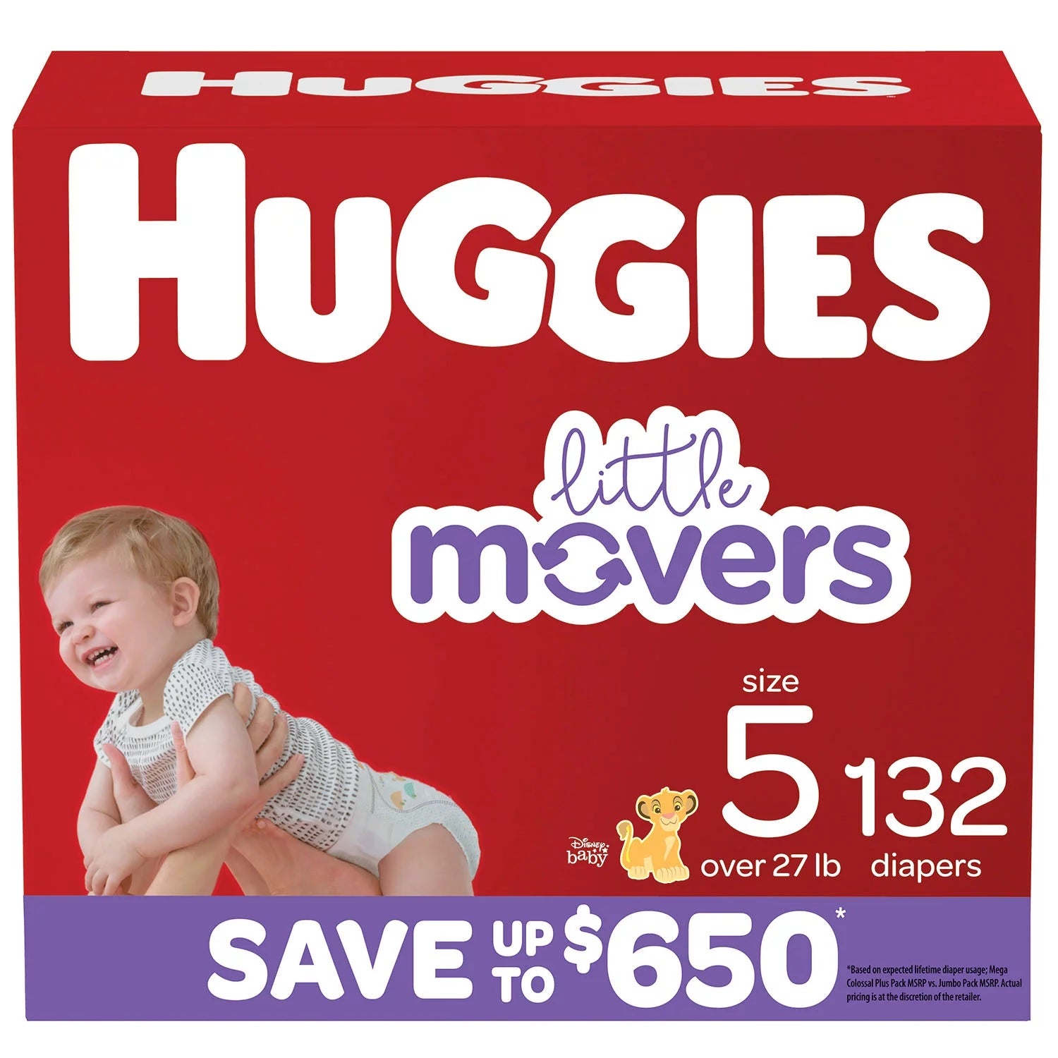 Huggies Little Movers Diapers Size 5 - 132ct/1pk