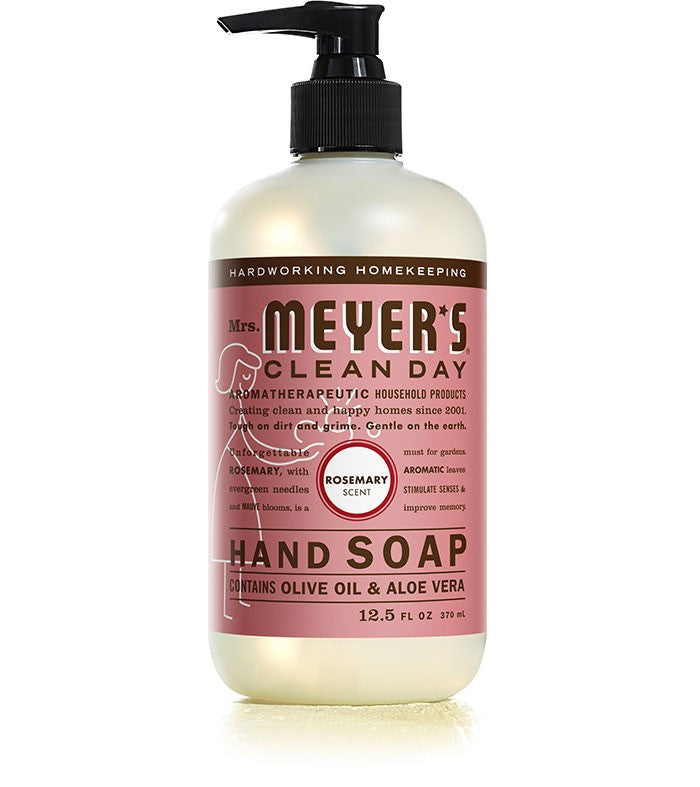 Mrs. Meyer's Liq. Soap Rosemary 12.5oz/6pk
