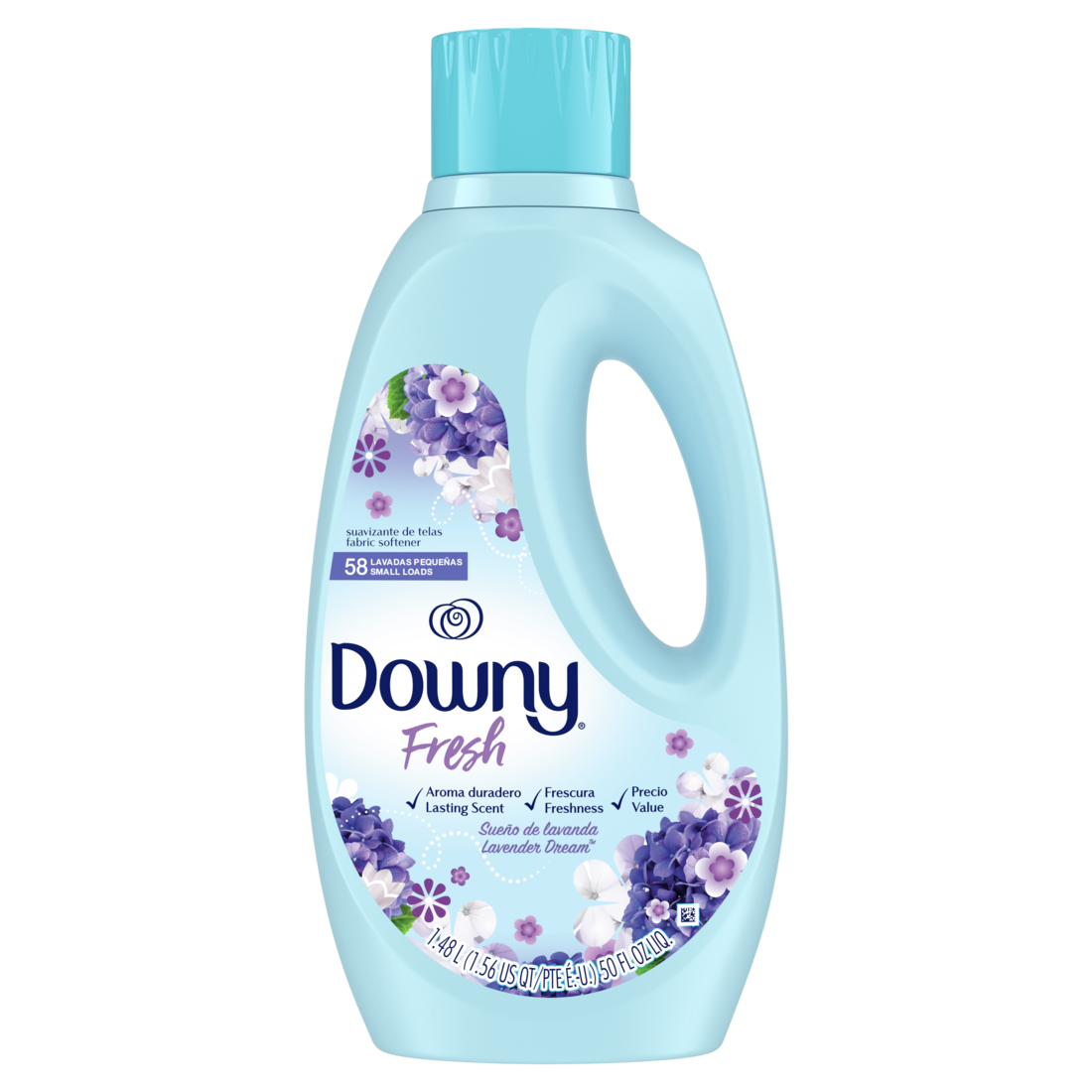 Downy Fresh Non-Concentrated Liquid Fabric Softener Lavender Dream Scent 58 Loads - 50oz/4pk