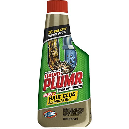 Liquid-Plumber Pro-Strength Clog Remover/Hair Clog Eliminator-16oz/6pk