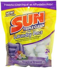 Sun Laundry Pacs 3x Tropical Breeze 24 loads - 24ct/6pk