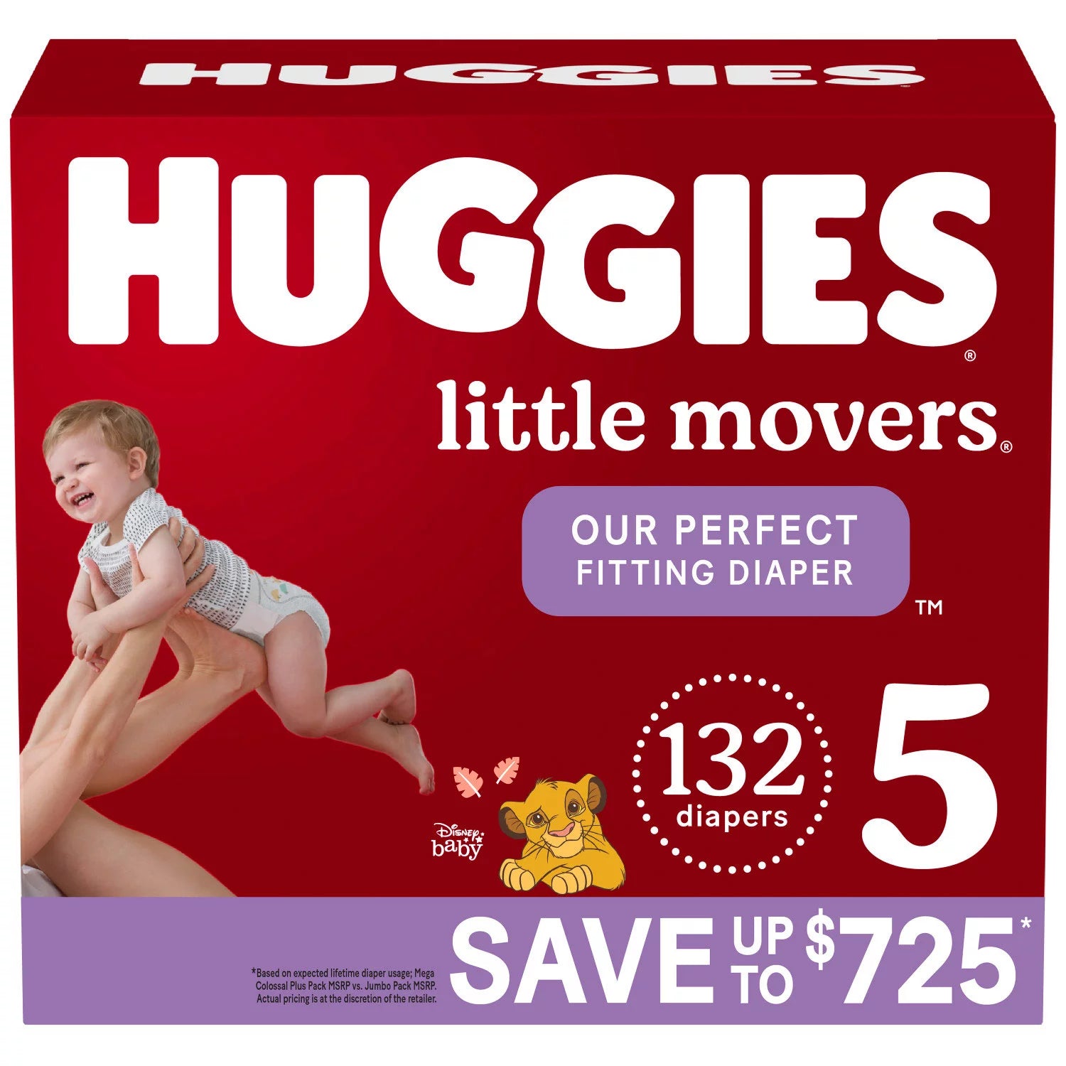 HUGGIES Little Movers Size 5  - 132ct/1pk