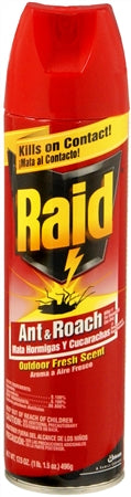RAID Ant & Roach AERO Outdoor Fresh-12oz/12pk