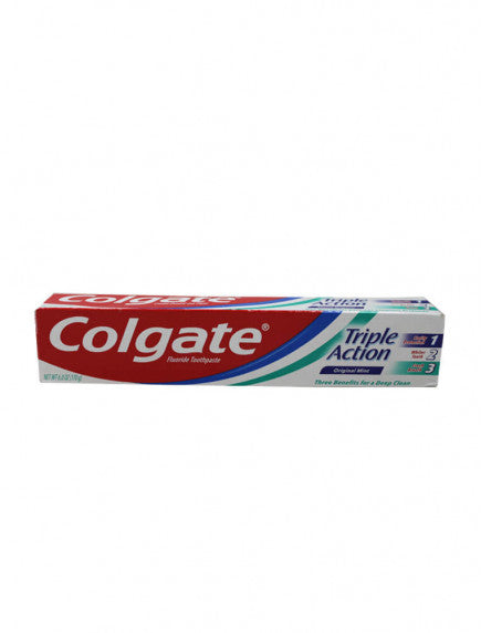 Colgate Triple Action Toothpaste Mint - 6oz/24pk