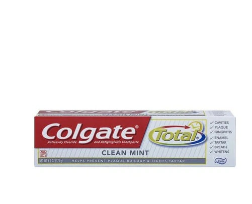 Colgate Total Whitening Tooth Paste Clean Mint - 6oz/24pk