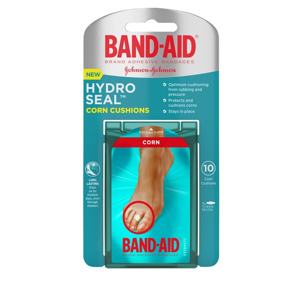 Band-Aid Brand Adhesive Bandages Hydro Sealcorn Cushions All One Size - 10ct/6pk