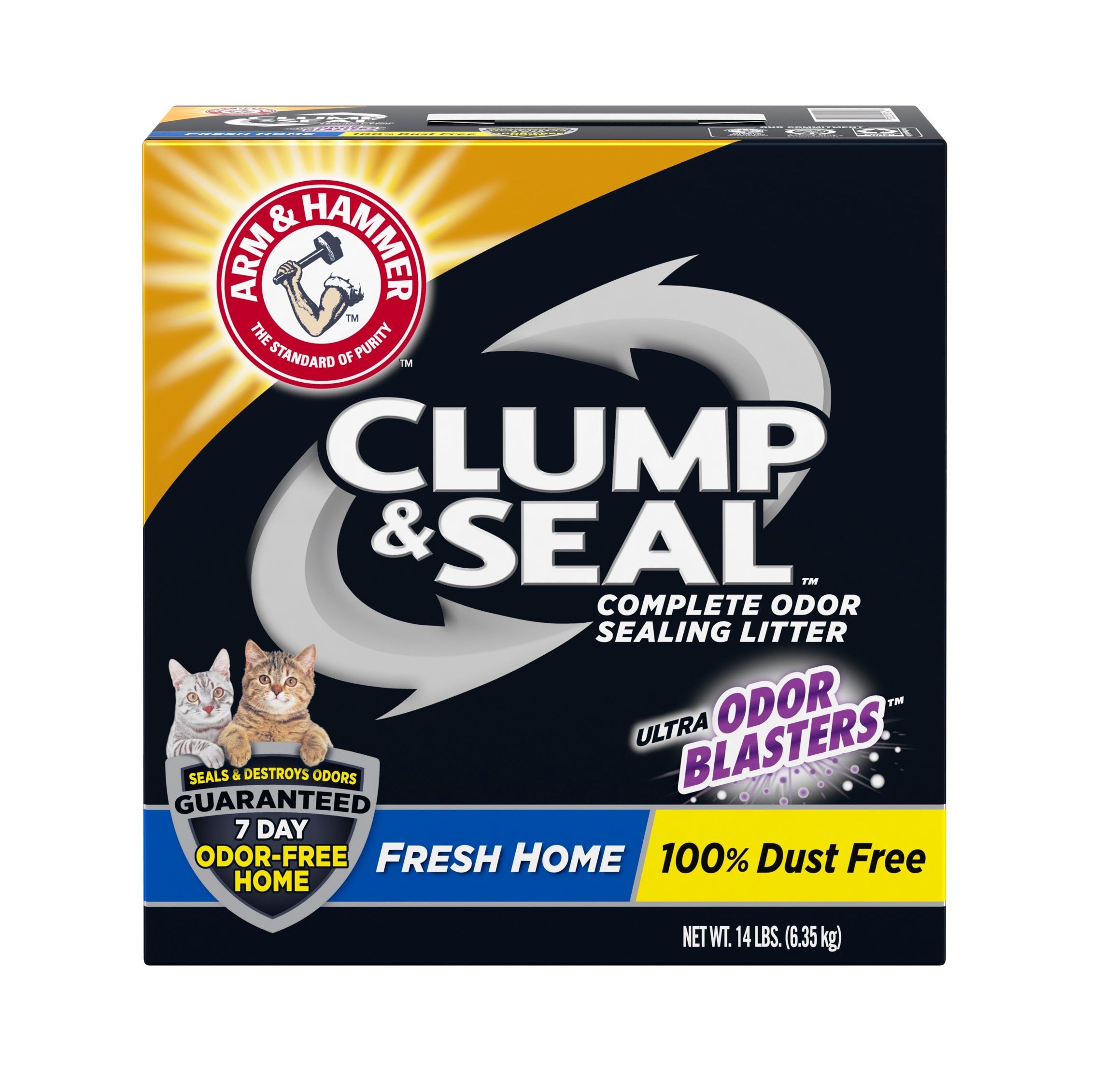 Arm & Hammer Cat Litter Clump & Seal with Odor Blasters Fresh Home - 14lb/3pk