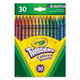 Crayola Twistables Colored Pencils Assorted Colors - 30ct/1pk