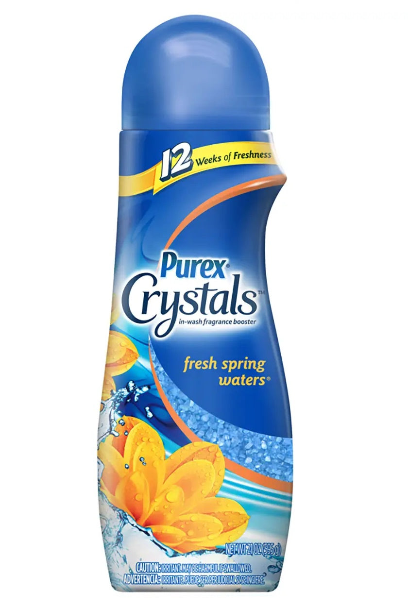 Purex Crystals In-Wash Fragrance and Scent Booster, Fresh Spring Waters SGY - 21oz/4pk