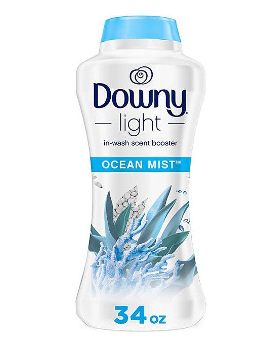 Downy Light In-Wash Scent Booster Beads, Ocean Mist - 34oz/1pk
