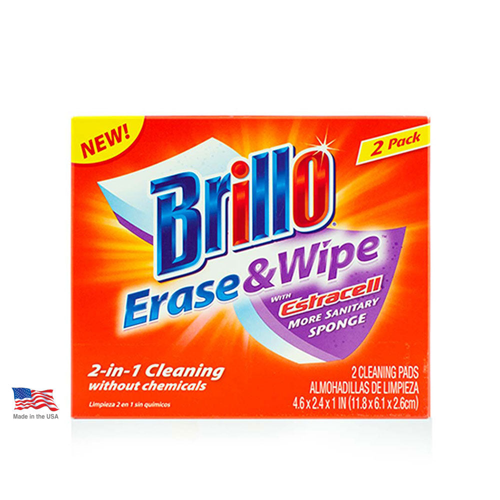 Brillo Erase and Wipe - 2ct/12pk