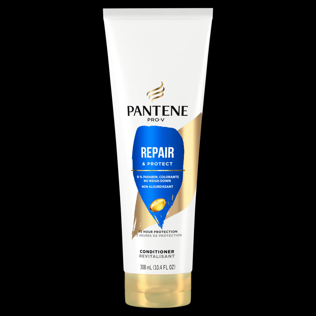 Pantene Conditioner Repair and Protect for Damaged and Bleached Hair Detangles Hair Safe for Color Treated Hair - 10.4oz/12pk