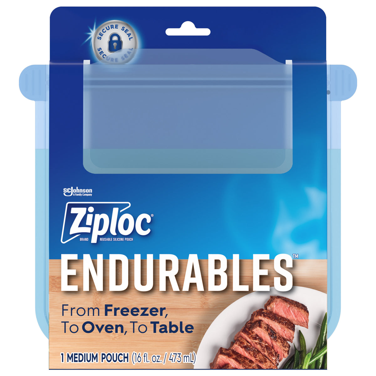 Ziploc Endurables Medium Pouch 2 Cups - 16oz8pk