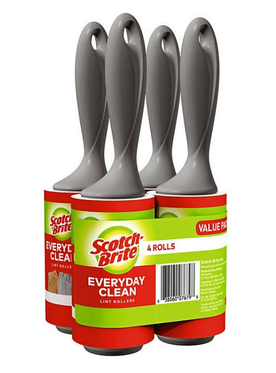 Scotch-Brite Everyday Clean Lint Rollers - 105ct/4pk
