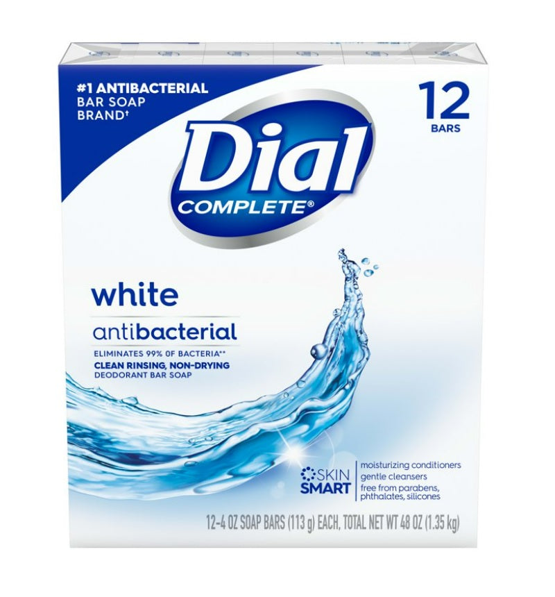 Dial Bar Soap White 12-Bar - 4.0oz/4pk