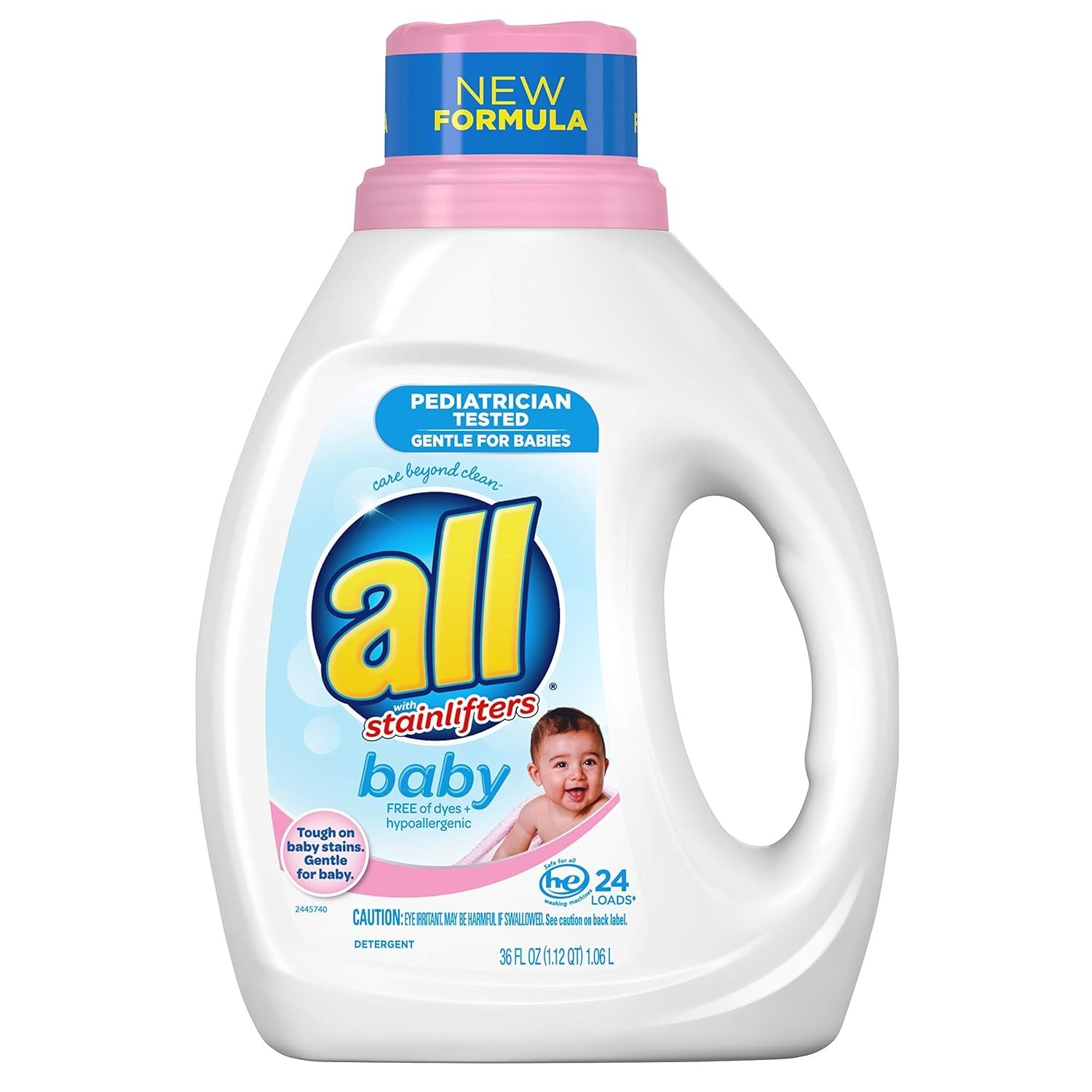 All Ultra Liquid Detergent Gentle for Baby - 36oz/6pk