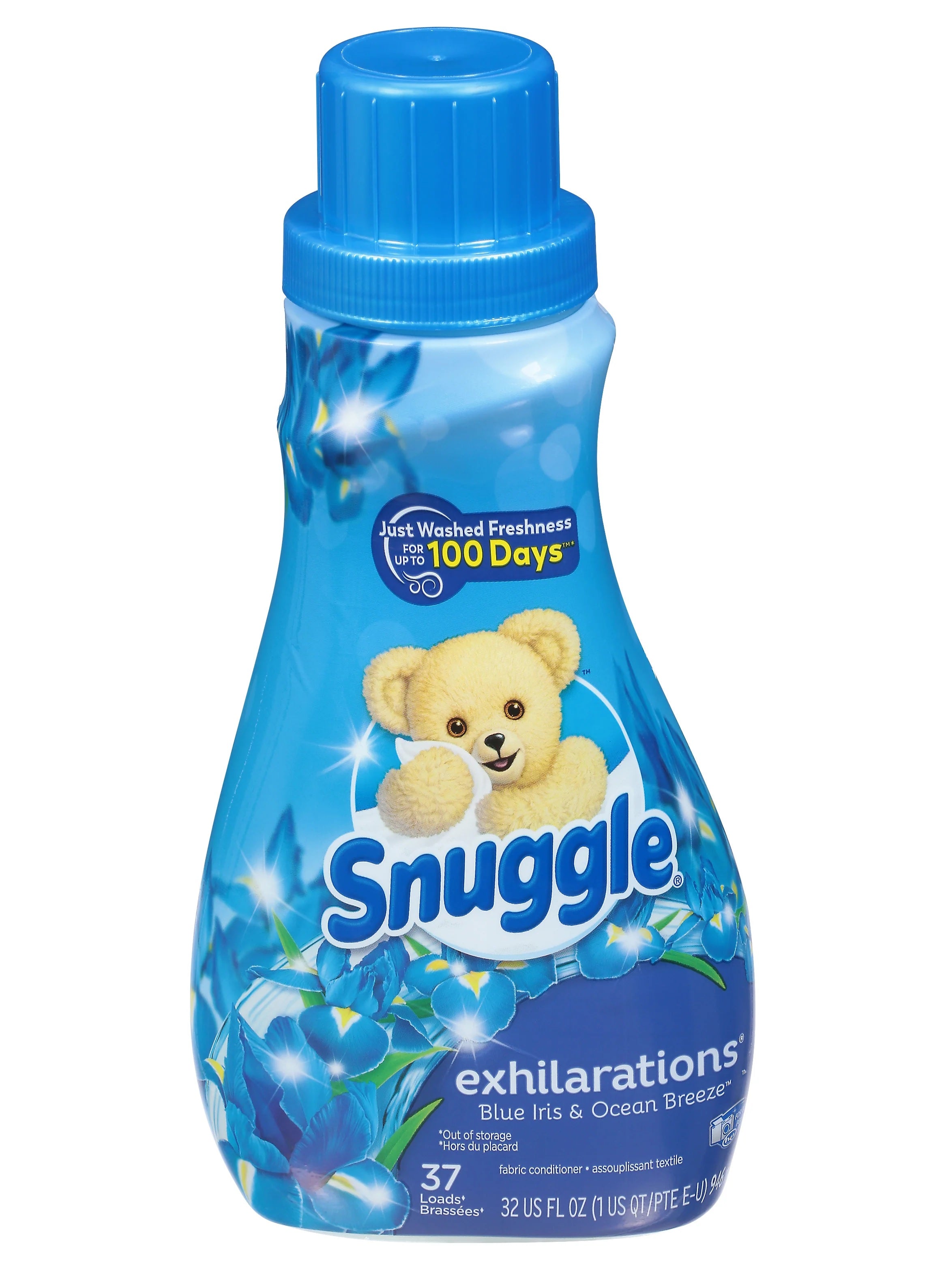 Snuggle Liquid Fabric Conditioner Softener Exhilarations Blue Iris & Ocean Breeze - 32oz/9pk