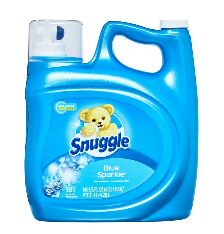 Snuggle Fabric Softener Ultra Liquid Blue Sparkle - 145oz/4pk