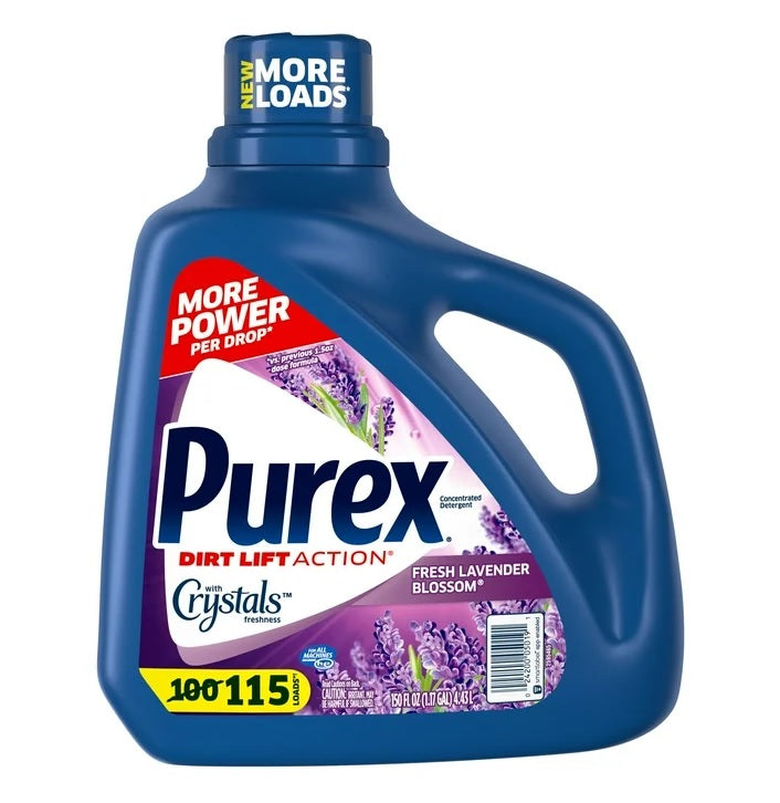 Purex w/Crystals Fragrance Fresh Lavender Blossom - 150oz/4pk