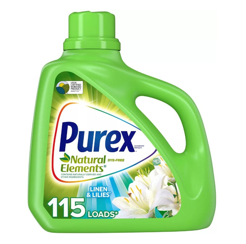 Purex Natural Elements Linen & Lillies - 150oz/4pk