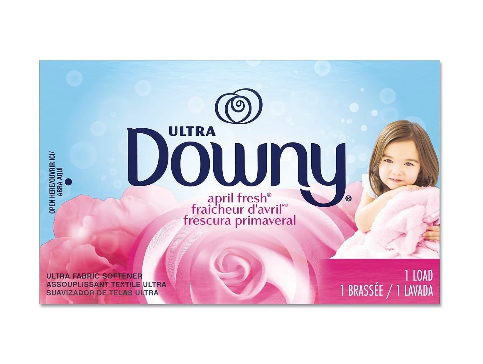 Downy April Fresh Liquid Fabric Softener Single Use - 0.85oz/156pk