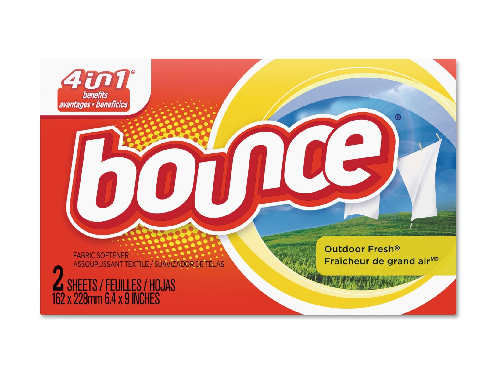Bounce Outdoor Fresh Fabric Softener Dryer Sheets - 2ct/156pk