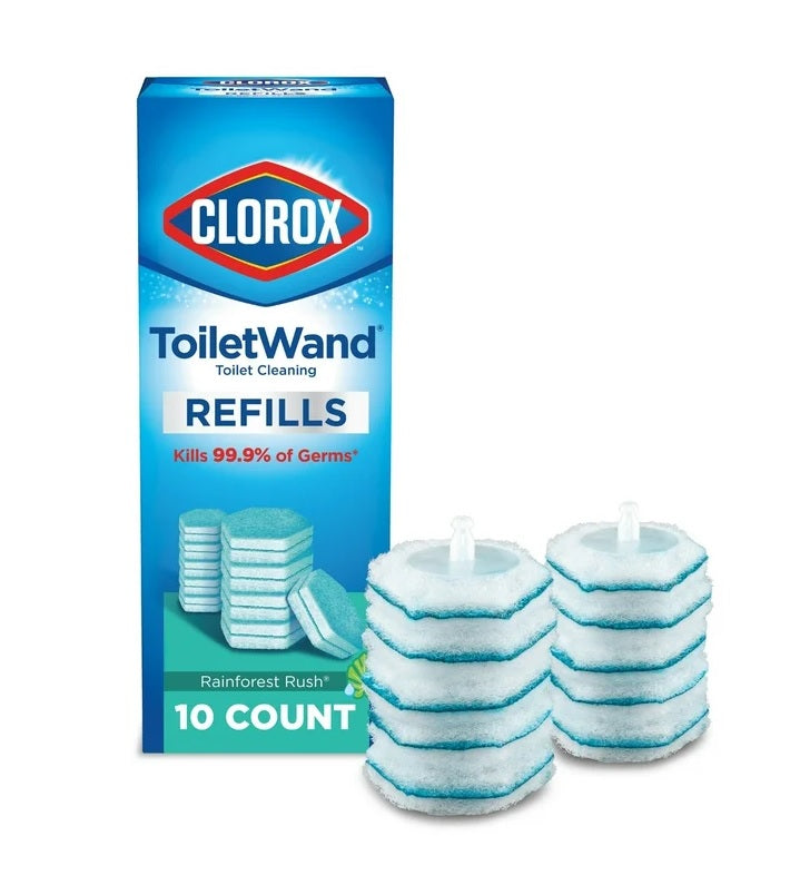 Clorox ToiletWand Disposable Toilet Cleaning Rainforest Rush Refill - 10ct/6pk