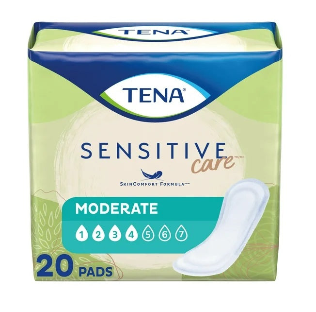 Tena Moderate Pads Regular Length - 20ct/4pk